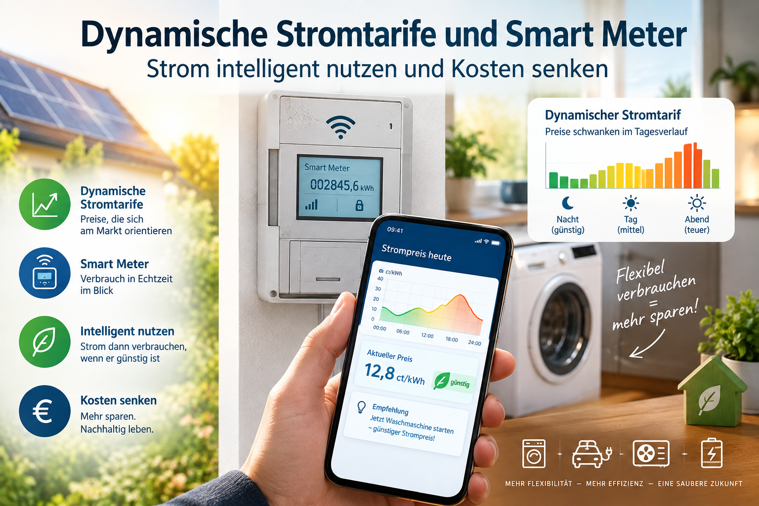 Dynamische Stromtarife und Smart Meter – Strom intelligent nutzen und Kosten senken