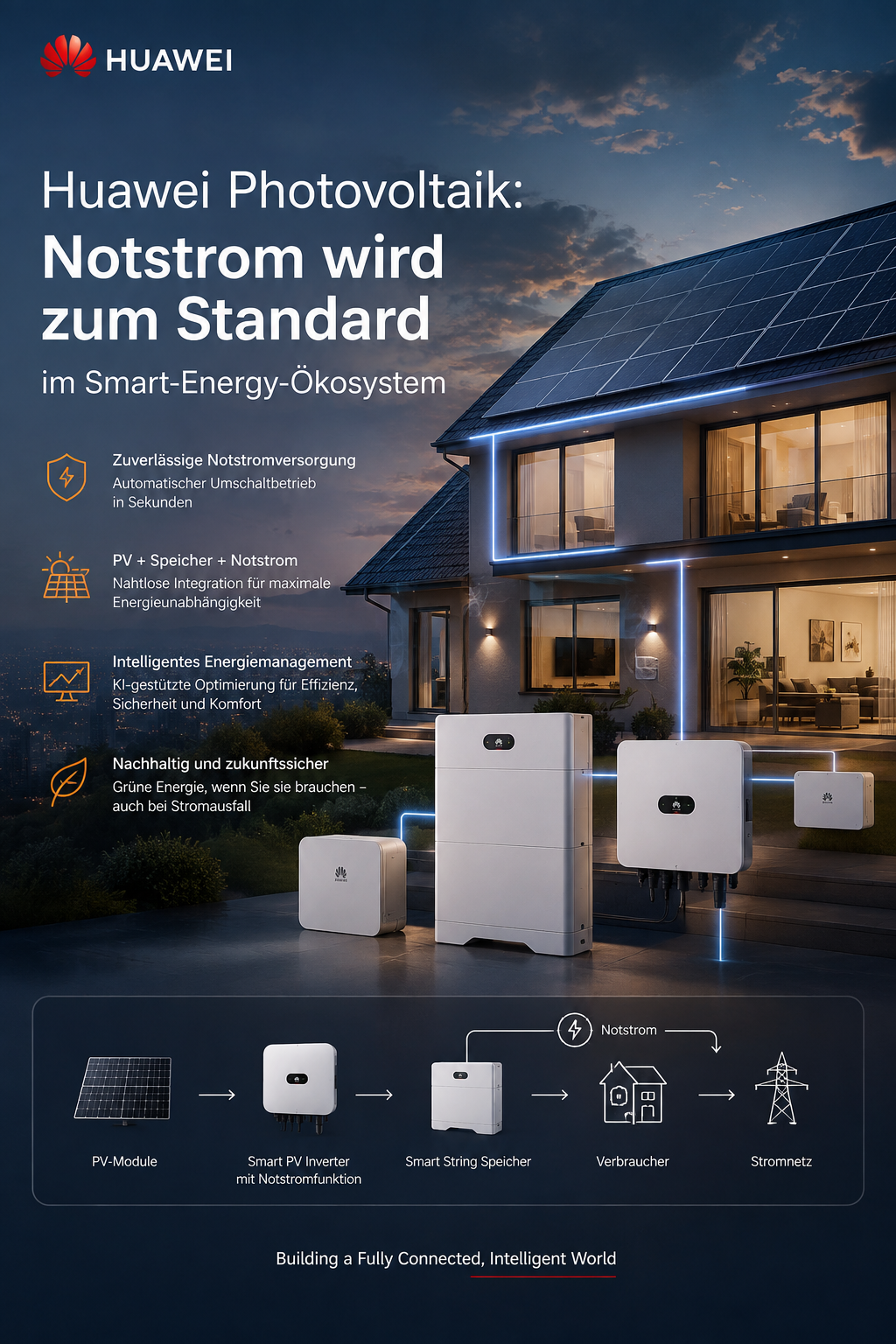 Notstrom wird Standardfunktion im Huawei-Ökosystem