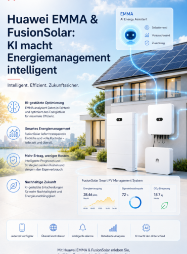 Huawei EMMA & FusionSolar: KI macht Energiemanagement intelligent