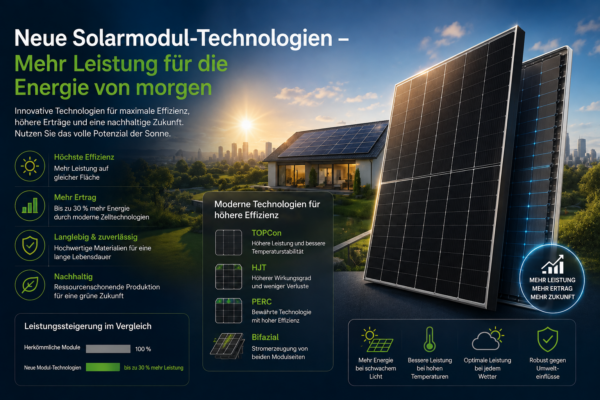 Neue Solarmodul-Technologien – Mehr Leistung für die Energie von morgen