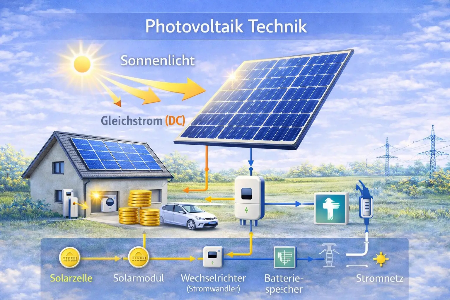 Netzintegration und Eigenverbrauch – Solarstrom intelligent nutzen