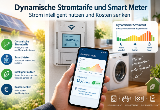 Dynamische Stromtarife und Smart Meter – Strom intelligent nutzen und Kosten senken