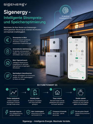 Intelligente Sigenergy - Strompreis- und Speicheroptimierung